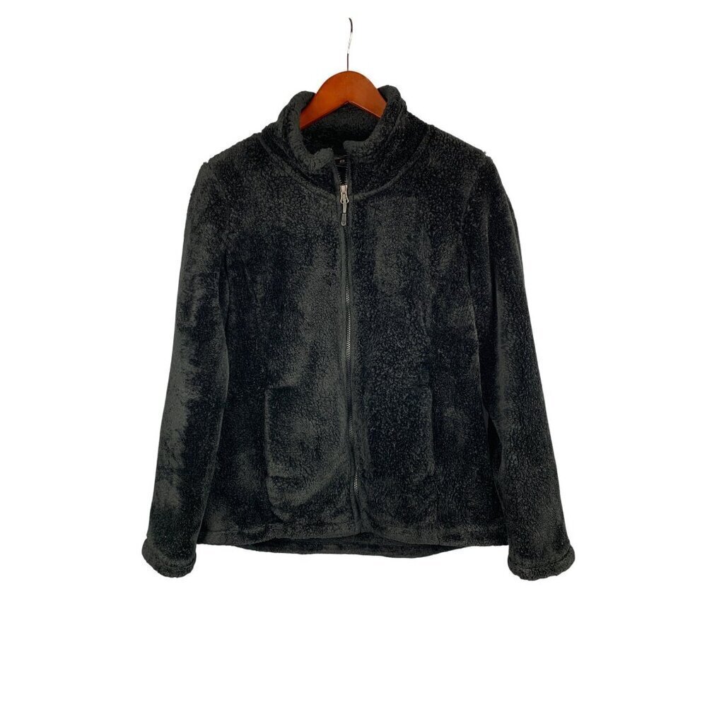 32 Degrees Womens Faux Fur Zip Jacket M